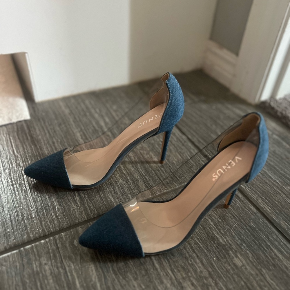 VENUS Women's Stylish Blue Heels